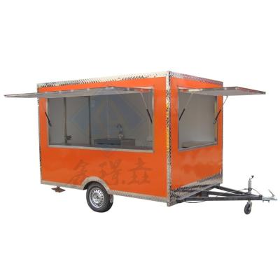 China Hotels IJs Cream Hot Dog Fast Food Truck Voor bakapparatuur In aangepaste kleur Te koop