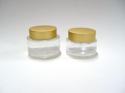 China Empty Glass Cream Storage Jars 50G 30G With WT Cap for sale