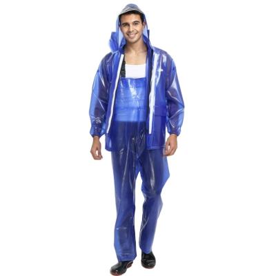 China Bachelor Raincoats PVC Raincoat Water Proof Heavy Duty Rain Coat For Adults Men's Long Raincoat Polyester Raincoat for sale