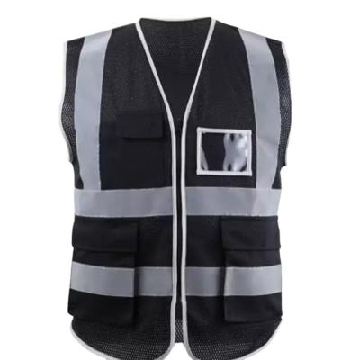 China Water Proof Reflective Vest Custom Your Logo Multipocket Workwear With Reflective Strips Outdoor Work Vests for sale