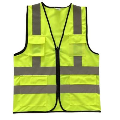 China 2022 Hot Sale Water Proof 100% Polyester High Visibility Reflective Vest Garment Safety Vest for sale