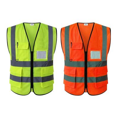 China 2022 Water Proof Safety Adult Reflective Vest With Logo Safety Jacket Safety Reflective Vest With Logo for sale