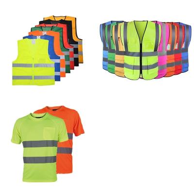 China Water Proof Safety Vest Road Running Outdoor Work Safety Vest Reflective Safety Vest for sale