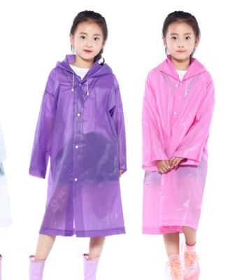 China Wholesale Children's raincoat single-handed raincoat EVA play raincoat children class easy storage and carry emergency a raincoat for sale