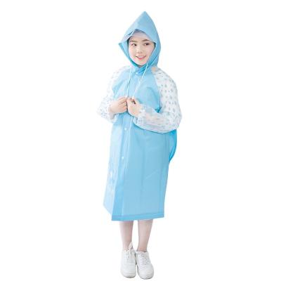 China Customized Cheap Colorful Plastic Hooded Children Singlet Logo PVC Rain Coat Waterproof Clothes Waterproof Kids Baby Rainwear PU Rainsuit for sale