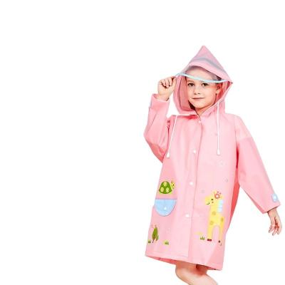 China 2022 Water Proof Kids Rain Jacket Kids Waterproof PU Rain Jacket For Kids Rain Coats for sale