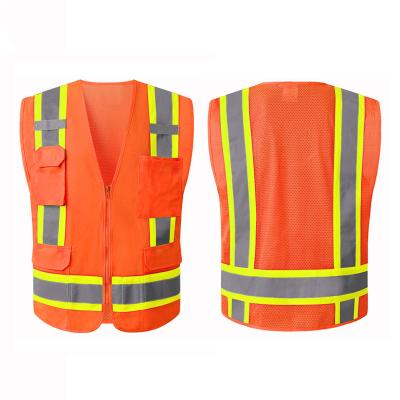 China Hot Sale Noctilucent Reflective Work Safety Vest Safety Reflective Vest For Construction Workout Clothing for sale