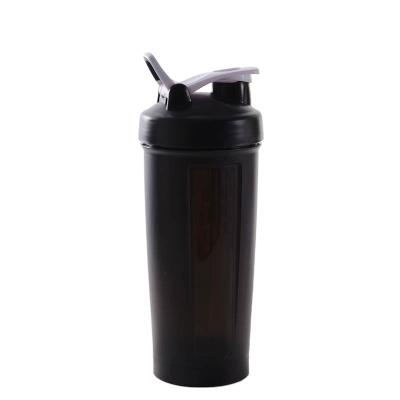 China Custom Promotional Sports Shaker Water Bottle Gym 700ml Whey Protein Shake Cup Viable Portable Plastic Water Cup Chunk for sale