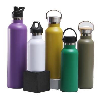 China Custom Sports Gym Double Wall Vacuum Flasks Stainless Steel Thermos Flasks Business Factory Supply Logo 500-1000ml Hot Water Bottle for sale