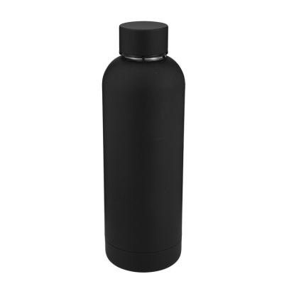 China Stainless Steel Food Grade Vacuum Flasks Viable Double Walled Soft Touch Flasks Rubber Liner 350ml 500ml 750ml 1000ml for sale