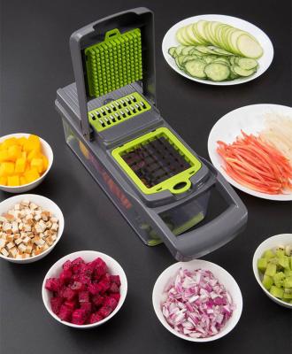 China 2022 New Slicersfor Home Use Multifunctional Manual Viable Rotary Grater Chopper And Spiralizer 5 in 1 Cutter Fruit Vegetable Slicer for sale