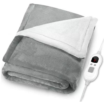 China Hot Selling 110V 50 Body Heater 60 LED Electric Blanket Electric Heating Heated Throw Fireproof Winter Blanket for sale