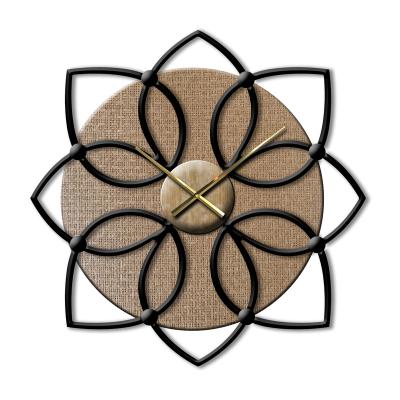 China Antique Style Rui Sheng 2021 Living Room Geometry Jute Decorative Wall Clock 23.6 60cm Modern Design for sale