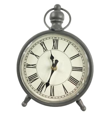 China RS 2021 promotion style American hot sale classic antique metal style Table time traditional use clock for home use for sale