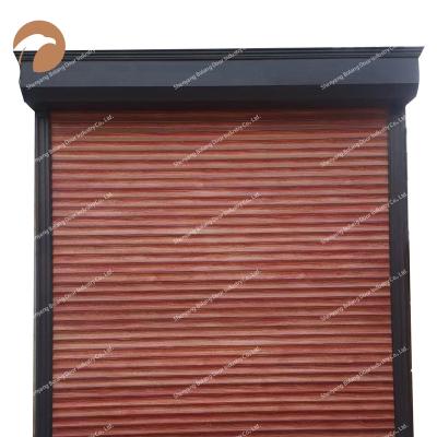 China Exterior automatic sound insulation garage door motors aluminum alloy roller shutter for villa for sale