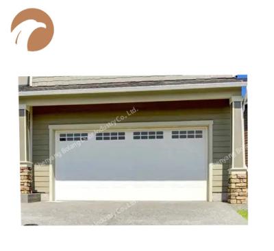 China Heat Insulation Iron White Sectional Storage Pile Panel Overhead Lift Garage Door for sale