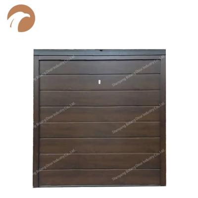 China Customized Single Color American Style 10ft Garage Anti-theft Automatic Sectional Magnetic Door for sale