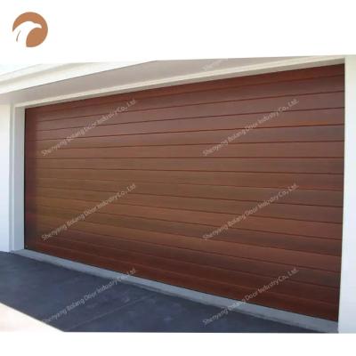 China European Cheap Heat Insulation Garage Automatic Sectional Luxury Flat Panel Door Good Price for sale