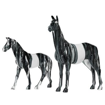 China Morden Luxury Light Luxury High End Horse Ornaments And Opens Living Room Wine Cabinet Office Home Decorations for sale