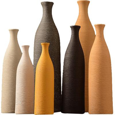 China Modern Resin Art Sculpture Art Decor Art Pot Home Interior Accessories Central Institute Tabletop Nordic Iron Vase Pot for sale