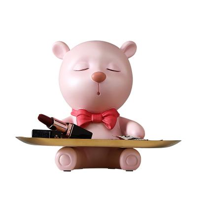 China Luxury Modern Nordic Creative Storage Box Storage Box Morden Bear Accessories Cartoon Home Decoration for sale