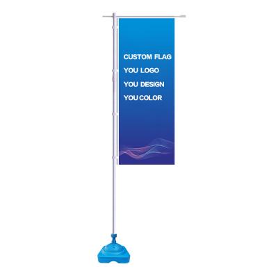 China Easy Fixed Flag Pole Kits Hot Sale Advertising Beach Flags Banners 3m 3.5m 5m 7m Standard Water Injection Flag for sale