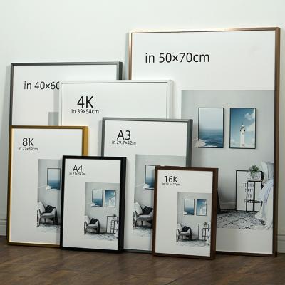 China Certificate/Photo/Poster Customized Wholesale Wall Mounted Advertising Billboard Frame Aluminum Snap Poster Frames for sale