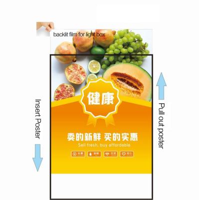 China Cafe Energy Saving Brightness Super Thin Glass Led Photo Frame Light Box Advertising Led Restaurant Menu Board Slim Led Light Box for sale