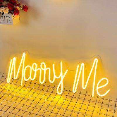 China event & Party Lead Light Customs Letter Led Neon Sign Marry Me Led Neon Sign Logo Custom Neon Signs for sale