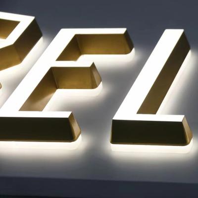 China Buildings Custom Advertising Letter 3d Sign Outdoor Acrylic Lighted Sign Led Art Letter Signboard Led Lighted Sign for sale