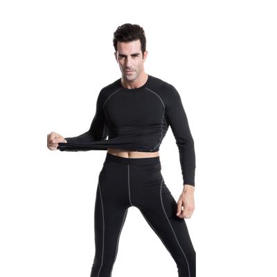 China 2022 HOT SALE Men's Fitness Running T-shirt Breathable Tight Fitting Stretch Sweat Quick Dry Long Sleeve Shirt for sale