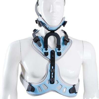 China Adjustable Fixed Fixed Adjustable Brace Cervical Thoracic Orthosis Collar Chest Neck Chest Orthotics Cervical Vertebra Support for sale