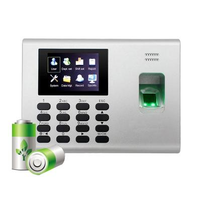 China Other Biometric Fingerprint Time Attendance Terminal With Built In Battery ZK Smart Fingerprint Access Control System Time Clock for sale