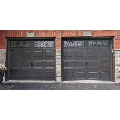 China Guard Against Theft New Design Aluminum Garage Door Interior Sliding Sectional Cheap Garage Doors for sale