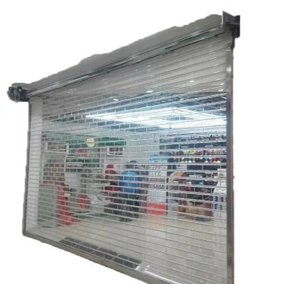 China 2021 Crystal Door Modern Shutter Door Aluminum Alloy Rolling Shutter Electric Rolling Door for sale