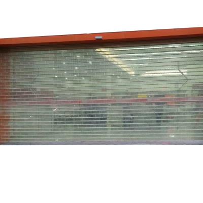 China Modern High Quality Crystal Door Aluminum Alloy Rolling Shutter Electric Roller Shutter Door for sale