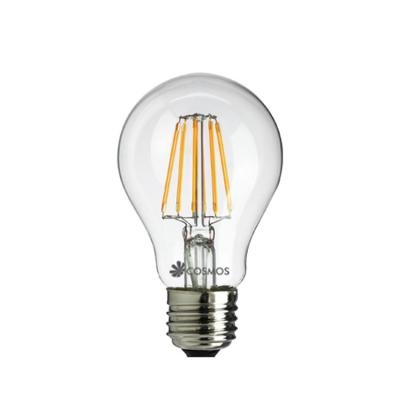 China Residential High Quality Decorative Edison Filament A60 4W 6W E27 LED Light Bulb for sale