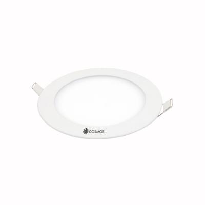 China Modern Cheap Price 85-265v Indoor Flat Ceiling 6w Recessed Round Led Panel Light for sale