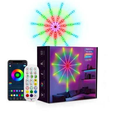 China Residential Smart WIFI LED Fireworks RGBIC Meteor Rain Light Snowfall Raindrop Lights For Wedding Party Holiday Christmas for sale