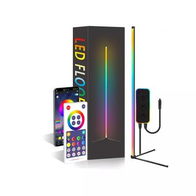 China Customized High Quality Customized Modern Nordic Minimalist Position Angle RGB APP Corner Lamp Modern LED Smart Remote Control Lamp for sale