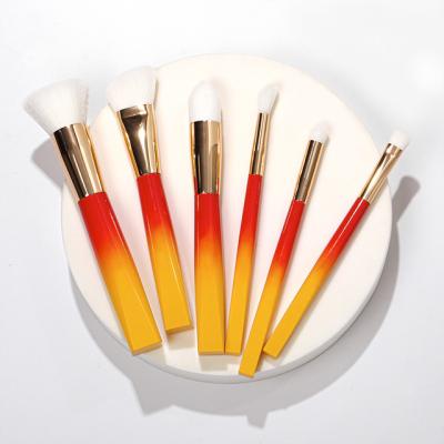 China Angular Blush Best-Selling Soft Hair Makeup Brush Set 5pcs Unique Makeup Brush Set for sale