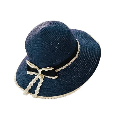 China High Quality Character Classic Paper Braid Holiday Accessories Min Summer Bucket Wide Brim Sun Women Straw Hats for sale