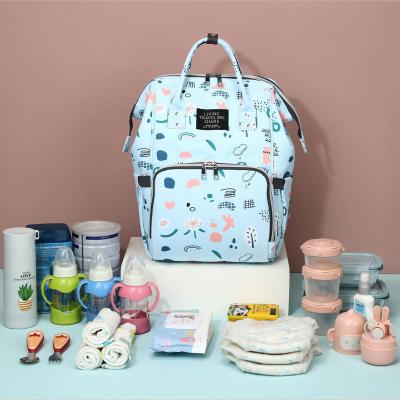 China OEM Waterproof Multifunction 3 in 1 Designer Waterproof Custom Luxury Mom Mommy Baby Backpack Diaper Bags Outdoor Backpack for sale