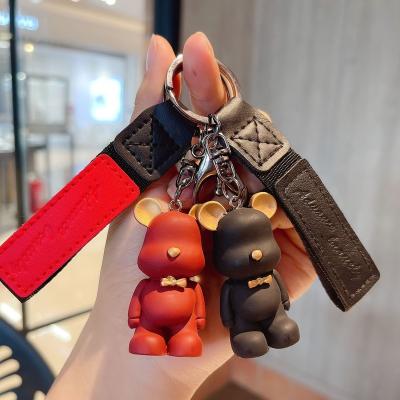 China Leather 2020 Wholesale Custom Leather Backpack Accessories Security Wholesale Factory Product Premium Logo Key Chain for sale