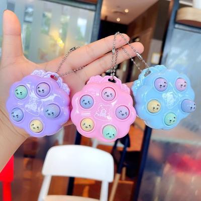 China Factory direct soft rubber cartoon coin purse silicone toy silicone fidgety person key chain key chains for phone bag car for gift for sale