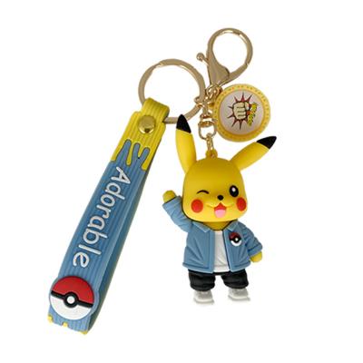 China Plastic Silicone Digital Monster Key Chain Net Dot Key Chain For Christmas New Year Gift PVC Key Chain for sale