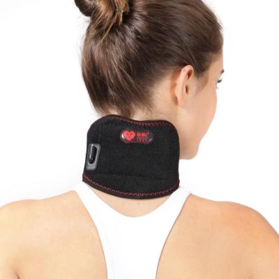 China Reduce Pain Recovery Treatment Neck Guard Hot Electric Heating Neck Scarf Self-Heating Neck Brace for sale