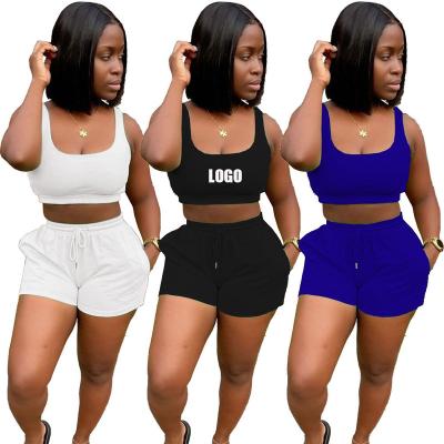 China 2022 New Arrivals Tank Top QUICK DRY Drawstring Shorts Women's Two Piece Set Women's Sets for sale