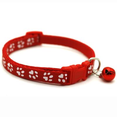 China Personalized Pet SuppliesPet PatchesDogsCatsSingle Footprint Bell Collar for sale