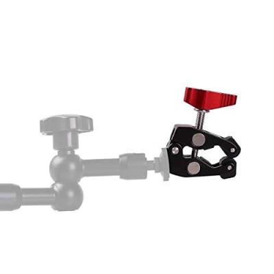 China Super Clamp With Red Knob Crab Claw Magic Arm Clamp with 1/4